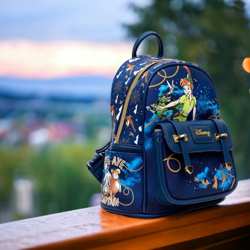 NWT Wondapop Disney Peter Pan Vegan Leather 12" Backpack